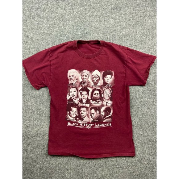 Unbranded Tops - Vintage Y2K Black History Month Graphic T-Shirt Malcolm X MLK Garvey Adult Size